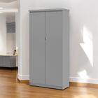 Armário Multiuso 02 Portas Línea Cinza