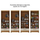 Armário Multiuso 100% Mdf 2 Portas 1 Gaveta Smart Espresso Mó