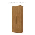 Armário Multiuso 100% Mdf 2 Portas 1 Gaveta Smart Espresso Mó