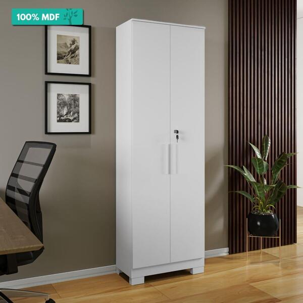 Armário Multiuso 100% Mdf 2 Portas Com Chave Bordo Ronipa Bra