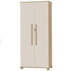 Armario Multiuso 100% Mdf 4 Prateleiras Com Chave Dallas Teca