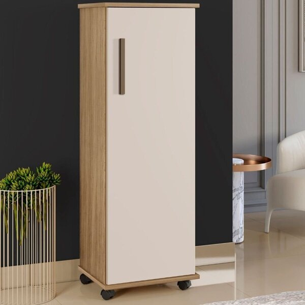 Armário Multiuso 127cm X 45cm Olinda Cinamomo/off White