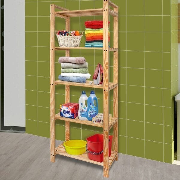 Armário Multiuso 170cmx65cm Pinus Espresso Móveis Caramelo