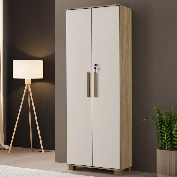 Armário Multiuso 180cm X 59cm Bahia Cinamomo/off White