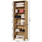 Armário Multiuso 180cm X 59cm Bahia Cinamomo/off White