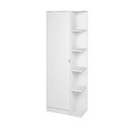 Armário Multiuso 182 X 67 Cm 2 Portas Nichos Mdp Branco - Bs