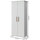 Armário Multiuso 187cm X 73cm Aracajú Branco