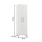 Armário Multiuso 190cm X 58cm Dalila Branco