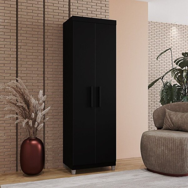Armário Multiuso 190cm X 58cm Dalila Preto
