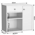 Armário Multiuso 1 Porta 1 Gaveta Ravena