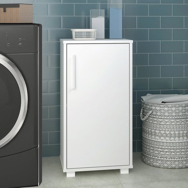 Armário Multiuso 1 Porta 1 Prateleira Mdp Brv Móveis Branco