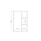 Armário Multiuso 1 Porta 2 Prateleiras Branco Bmu 121 - Brv M