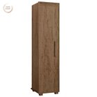 Armário Multiuso 1 Porta 4 Prateleiras 100% Mdf Delta Castanho