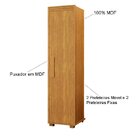 Armário Multiuso 1 Porta 4 Prateleiras 100% Mdf Delta Cinamomo