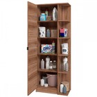 Armário Multiuso 1 Porta 4 Prateleiras Castanho Bs 218 - Brv