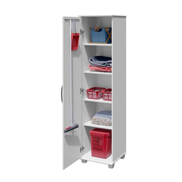 Armário Multiuso 1 Porta 4 Prateleiras Cuiaba Arte Móveis Bra