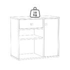 Armário Multiuso 1 Porta 60 Cm B39 Novam