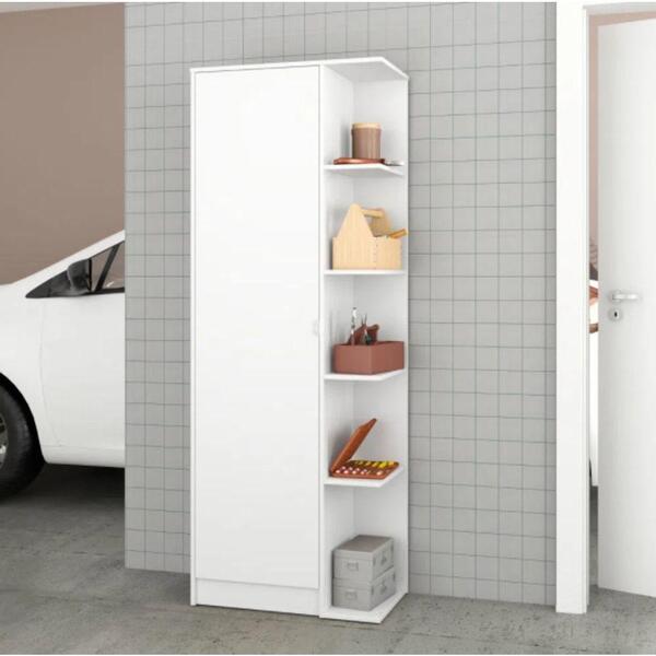 Armario Multiuso 1 Porta Branco Mdp 15mm