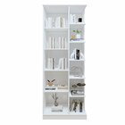 Armário Multiuso 1 Porta Com Espelho João Pessoa   Branco