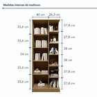 Armário Multiuso 1 Porta Com Espelho João Pessoa   Cinamomo