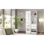 Armário Multiuso 1 Porta Cômoda Poesia Branco Demóbile