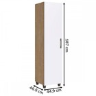 Armário Multiuso 1 Porta Dakar/branco Ar2000 - Delmarco