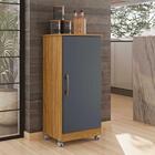 Armário Multiuso 1 Porta Lírio Freijó Cinza 996031 Moval