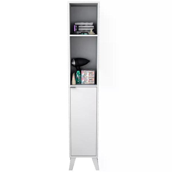 Armario Multiuso 1 Porta Slin Arm5003 Branco Apt Milani Store Leroy
