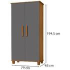 Armario Multiuso 2 Portas 00700100 Lpa