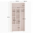 Armário Multiuso 2 Portas 100% Mdf 1293 Branco - Foscarini