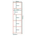 Armario Multiuso 2 Portas 170 Cm Mdp Lara Mu019 Mxm