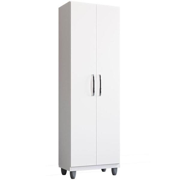 Armario Multiuso 2 Portas 184x56cm 9370 Branco Mobbs