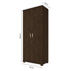 Armário Multiuso 2 Portas 188x76cm New  Nocciola