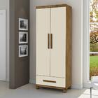 Armário Multiuso 2 Portas 1 Gaveta Jequitibá I05 Cedro/white