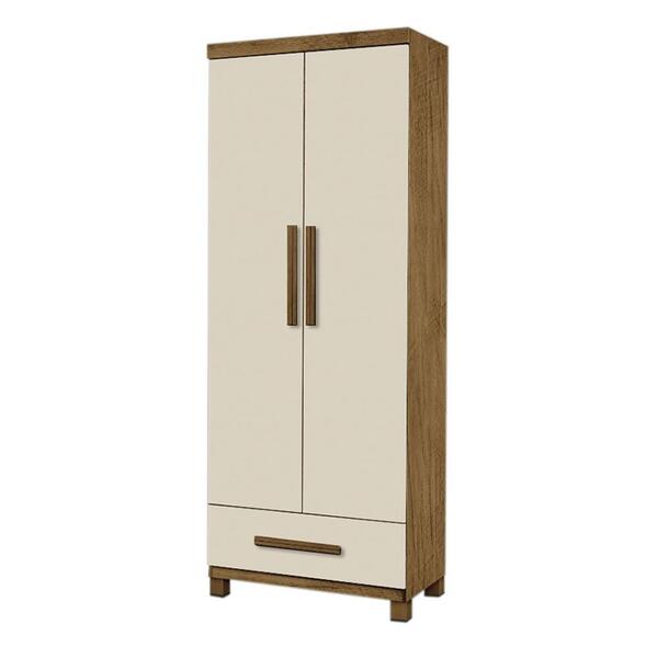 Armário Multiuso 2 Portas 1 Gaveta Jequitibá I05 Cedro/white