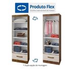 Armário Multiuso 2 Portas 1 Gaveta Prisma Arte Móveis Ipê/off