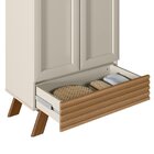 Armário Multiuso 2 Portas 1 Gaveta Retrô Bari Linea Brasil Am