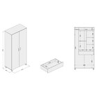 Armário Multiuso 2 Portas 1 Gaveta Safira Espresso Móveis Bra