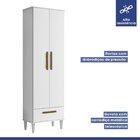 Armário Multiuso 2 Portas 1 Gavetas Natal Nature/off White