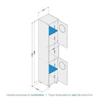 Armário Multiuso 2 Portas 1 Nicho Navegantes  Branco