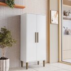 Armário Multiuso 2 Portas 3 Prateleira Paraná Branco