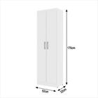 Armário Multiuso 2 Portas 3 Prateleiras Internas Macau 170cm