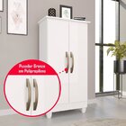 Armário Multiuso 2 Portas 3 Prateleiras Tokio Branco