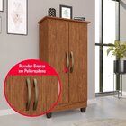 Armário Multiuso 2 Portas 3 Prateleiras Tokio Cinamomo