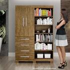 Armário Multiuso 2 Portas 4 Gavetas Lisboa Valdemóveis Ipê