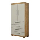 Armário Multiuso 2 Portas 4 Gavetas Verona Valdemóveis Cinamo