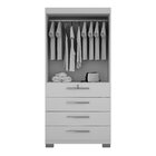 Armário Multiuso 2 Portas 4 Gavetas Verona Valdemóveis Cinamo