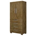 Armário Multiuso 2 Portas 4 Gavetas Verona Valdemóveis Ipe