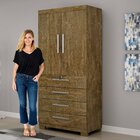 Armário Multiuso 2 Portas 4 Gavetas Verona Valdemóveis Ipe