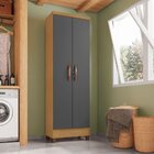 Armário Multiuso 2 Portas 4 Prateleiras Com Chave Egito Carva